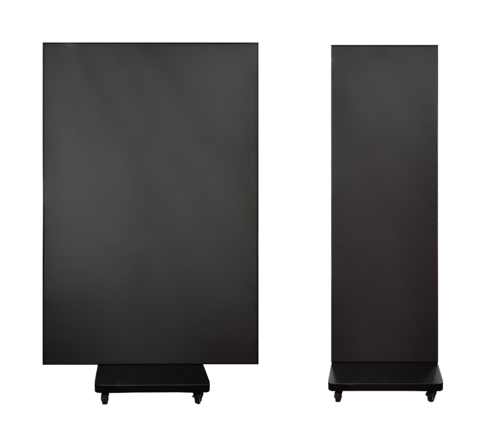 Tri-fold poster open at 1280 mm and folded to about 640 mm