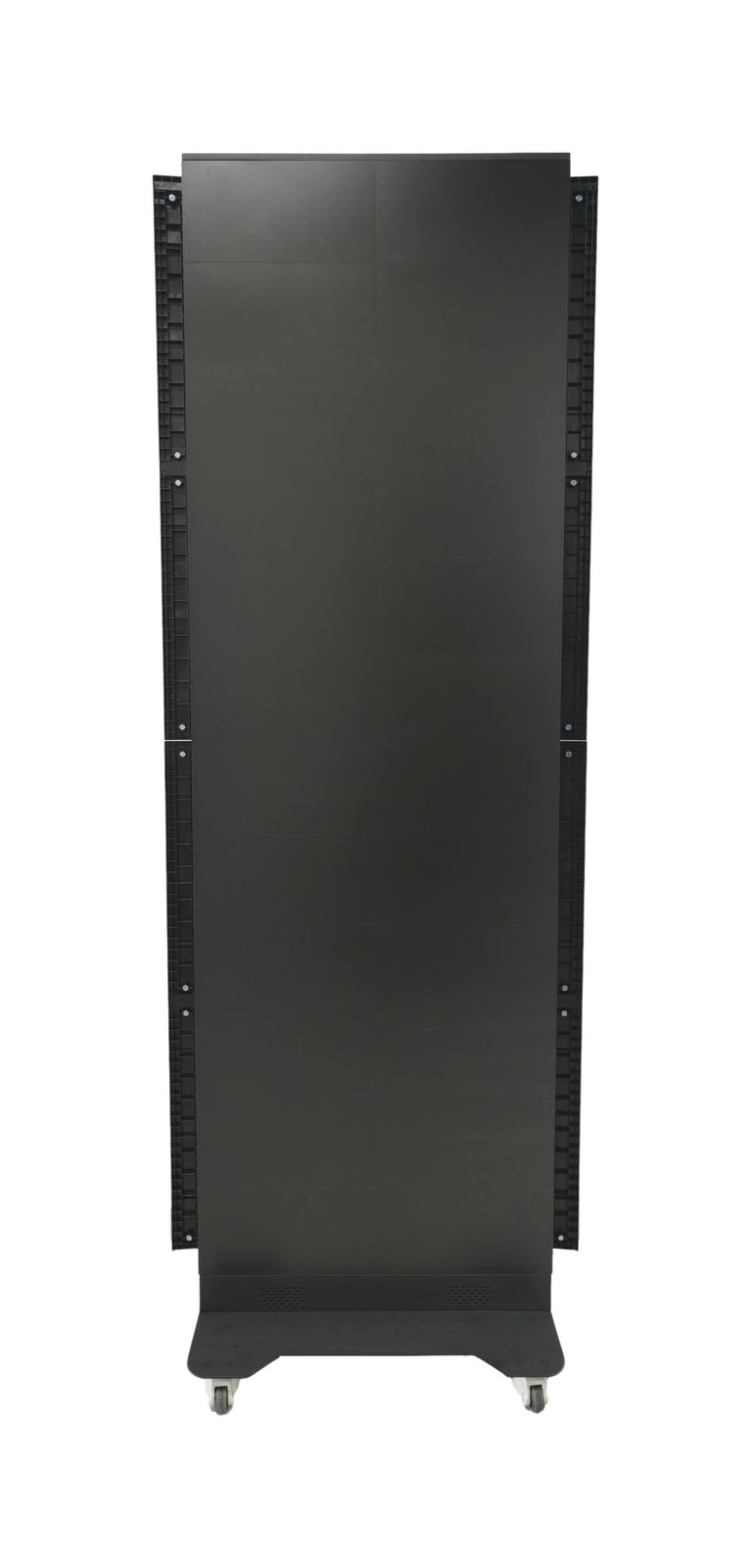 Outdoor LED poster 640×1920, front view, on casters