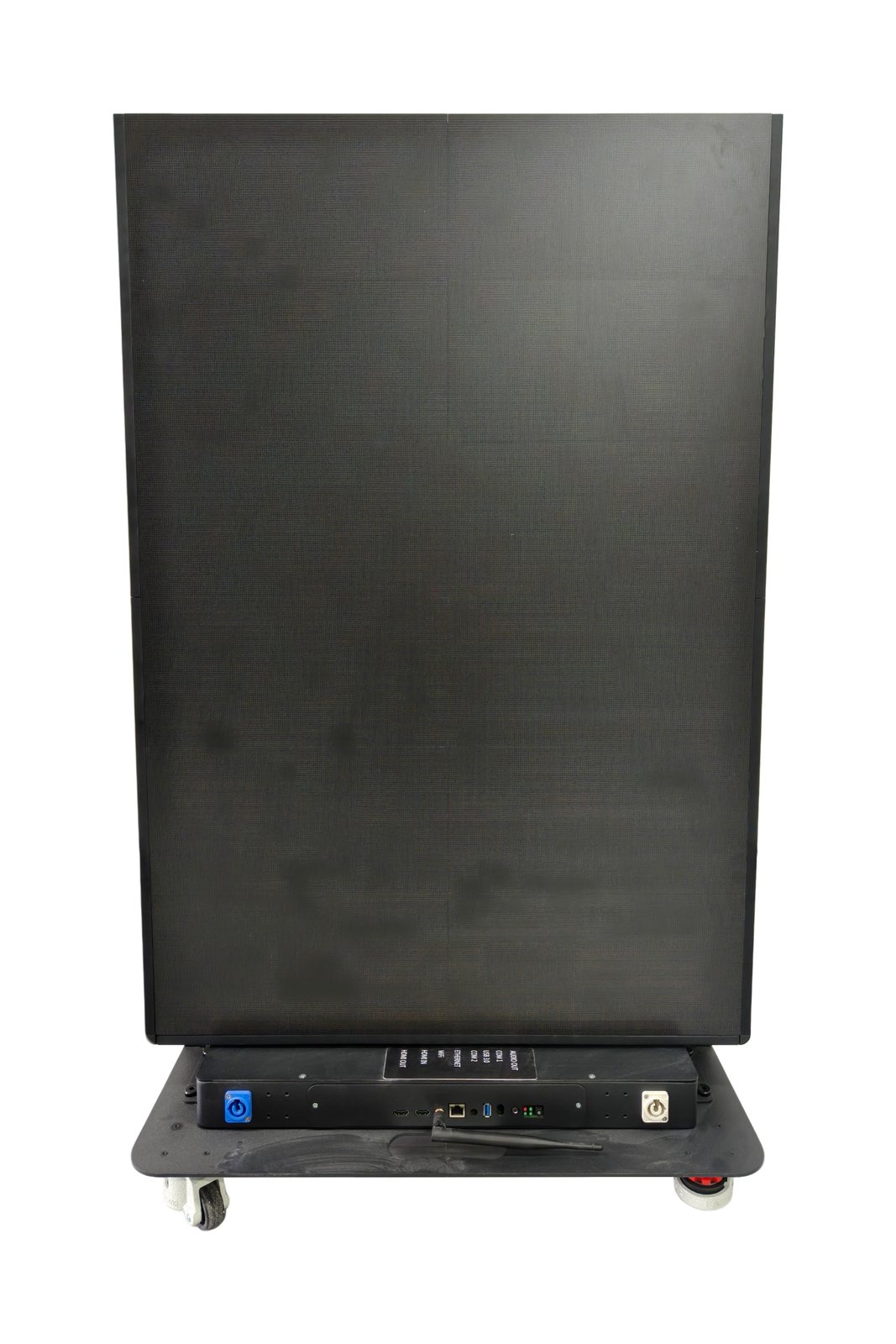 Rear of the die-cast outdoor LED poster